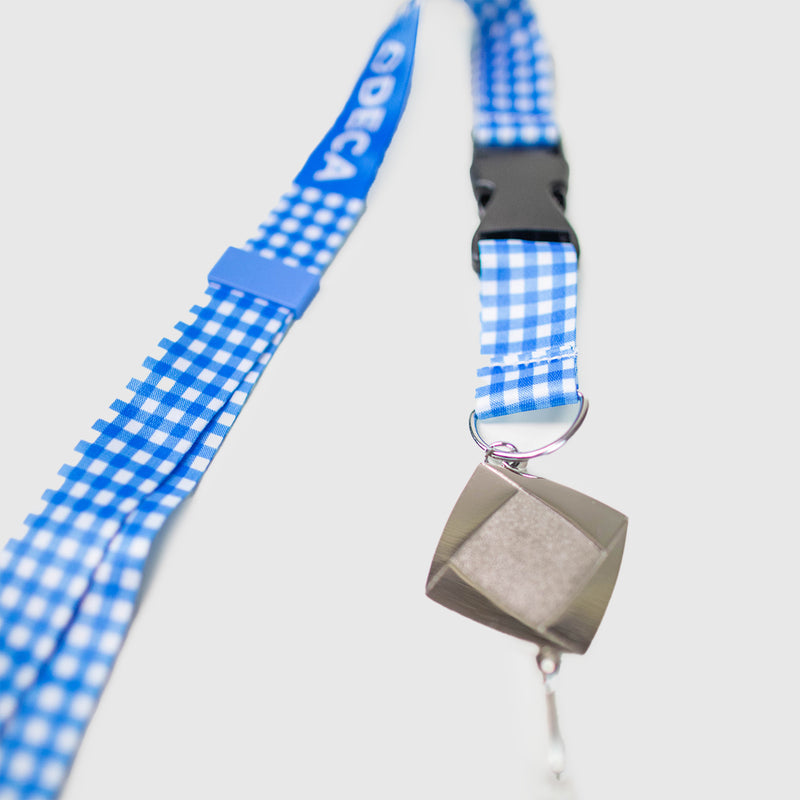 Gingham Lanyard